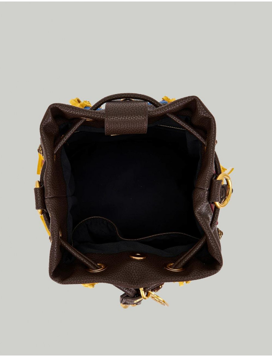 BOLSO LA CARRIE JUNGLE BUCKET BURDEOS