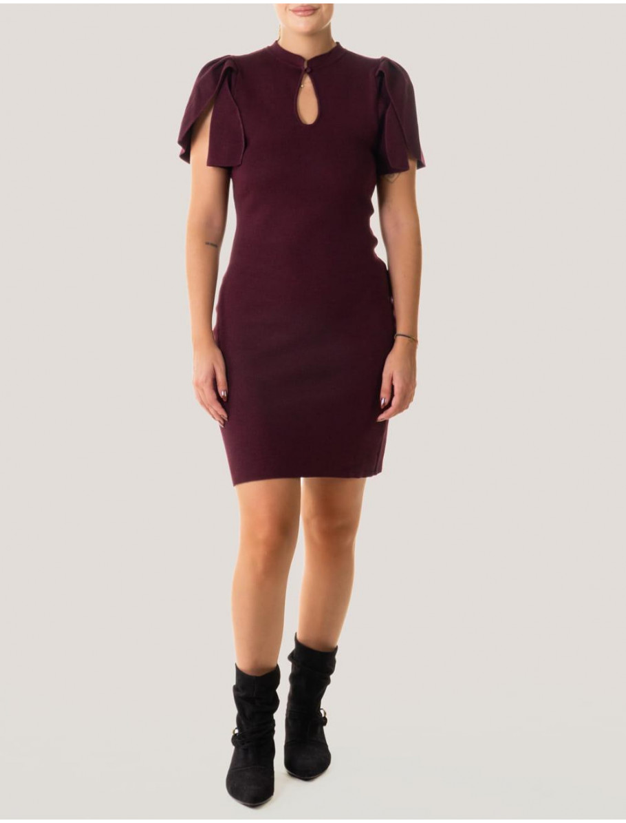 VESTIDO OBVIO AZZURA BURDEOS