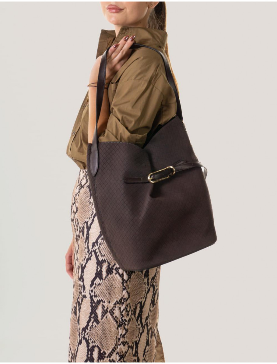BOLSO OBVIO COMPLEMENTOS LALIN MARRoN