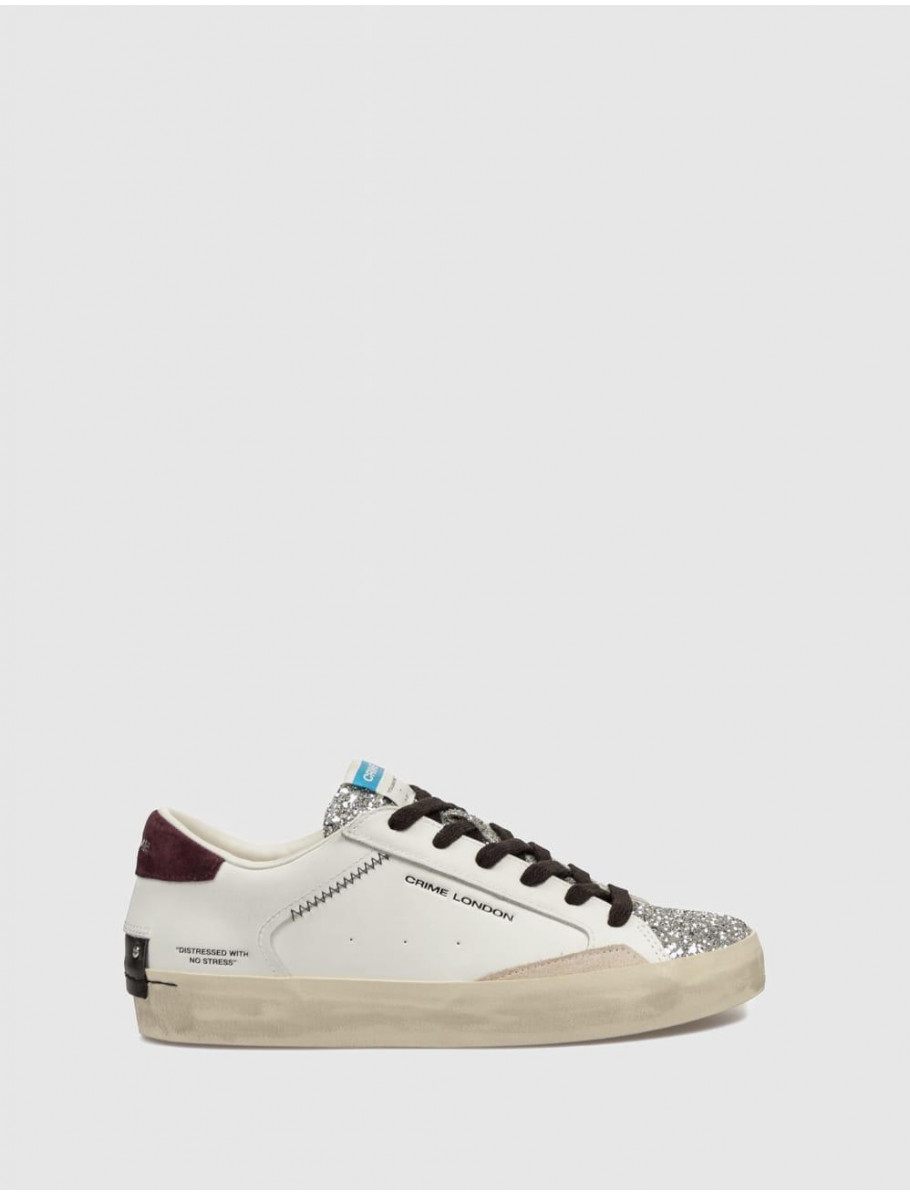 ZAPATILLA CRIME LONDON DISTRESSED BLANCO