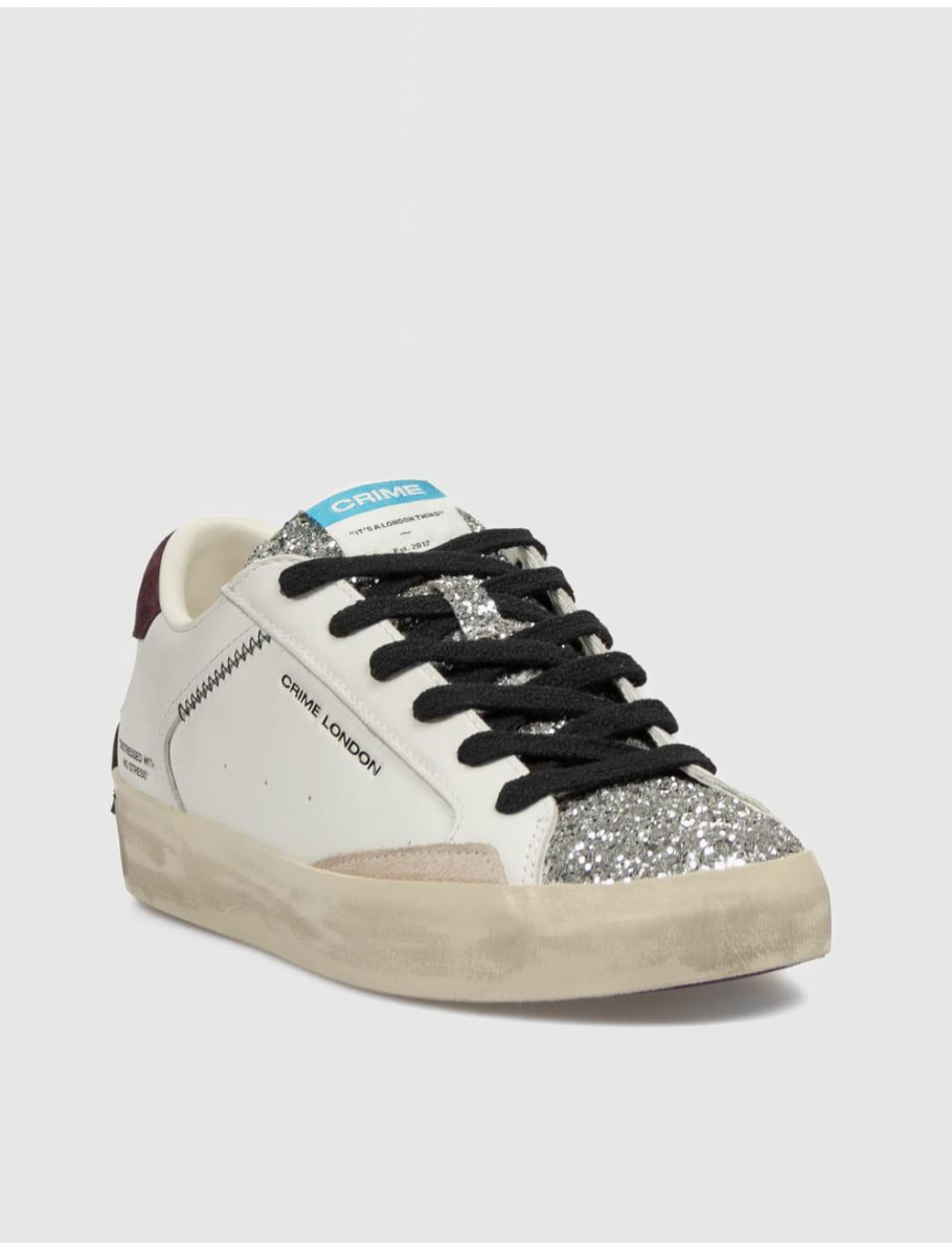 ZAPATILLA CRIME LONDON DISTRESSED BLANCO