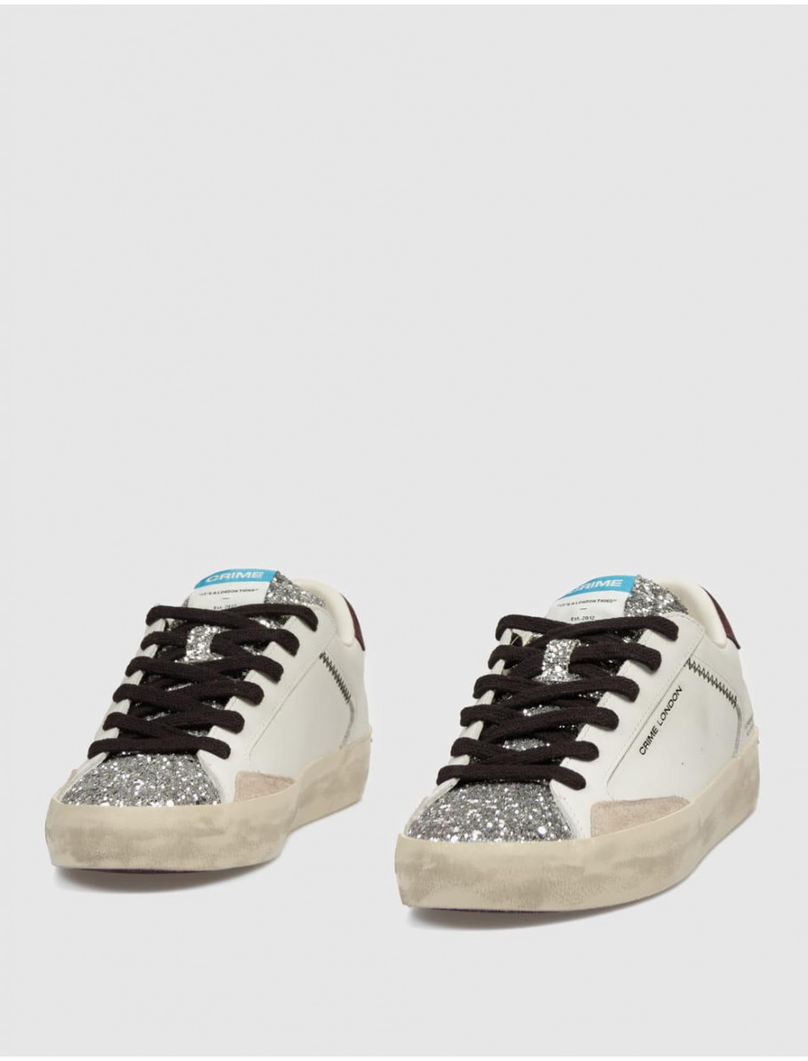 ZAPATILLA CRIME LONDON DISTRESSED BLANCO