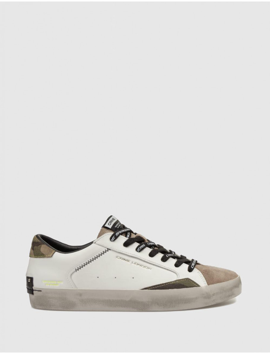 ZAPATILLA CRIME LONDON DISTRESSED BLANCO