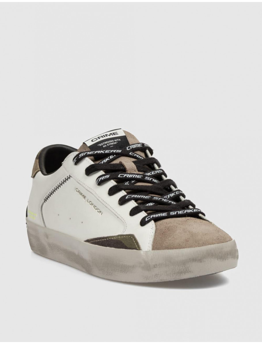 ZAPATILLA CRIME LONDON DISTRESSED BLANCO