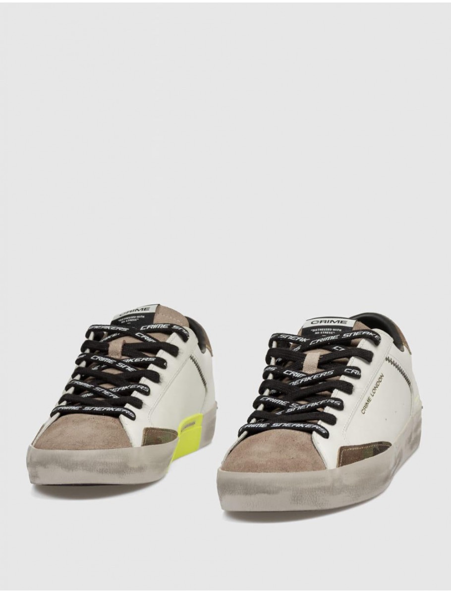 ZAPATILLA CRIME LONDON DISTRESSED BLANCO
