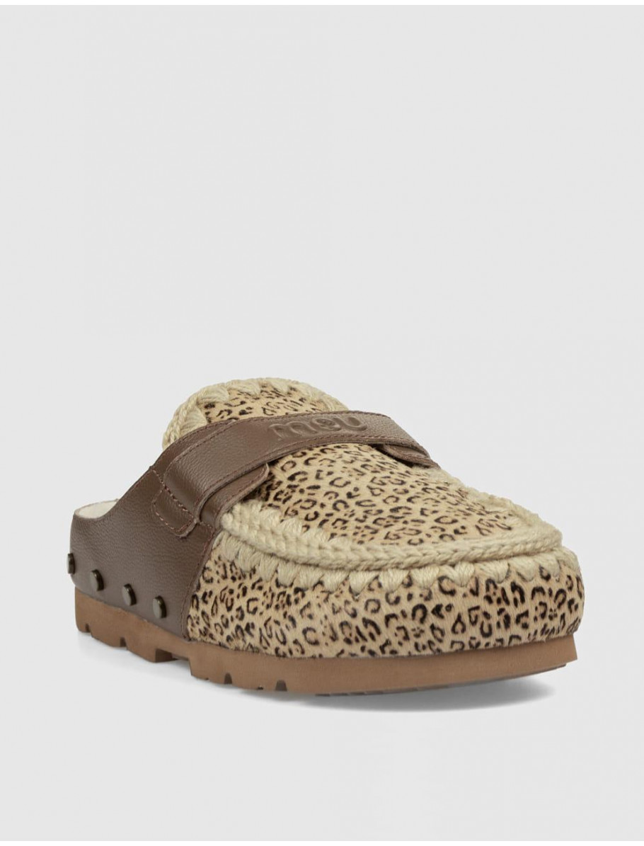 ZUECO MOU WINTER BIO PONYSKIN LEOPARDO