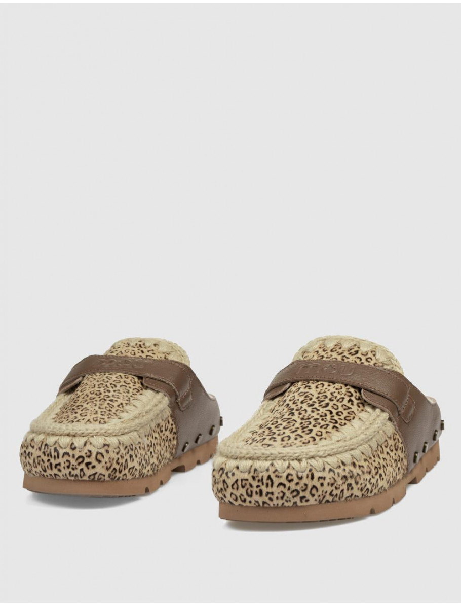 ZUECO MOU WINTER BIO PONYSKIN LEOPARDO