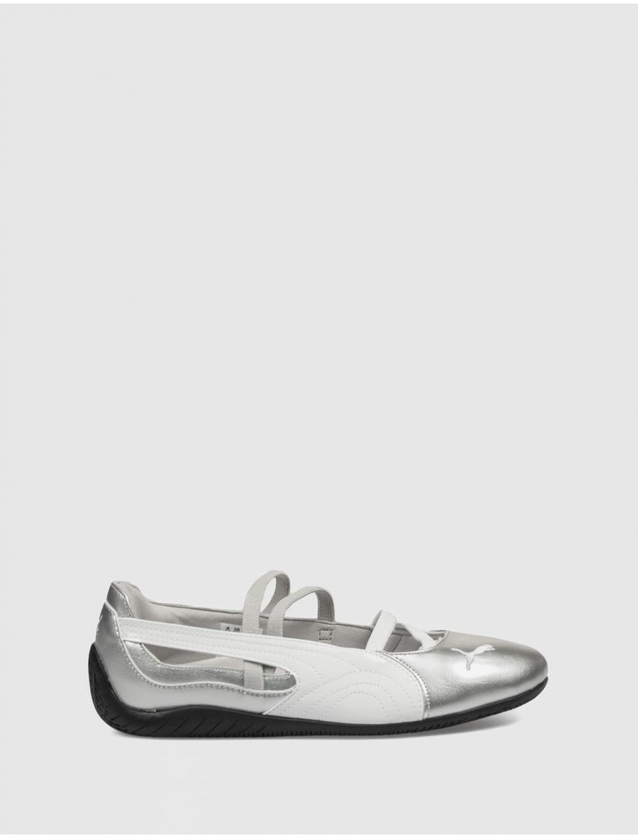 ZAPATILLA PUMA SPEEDCAT BALLET METALLIC PLATA