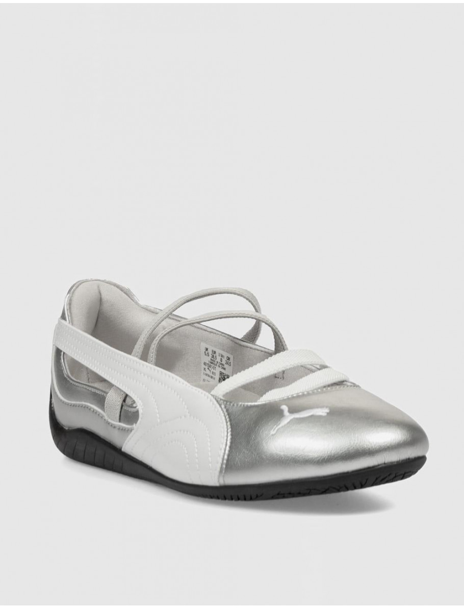 ZAPATILLA PUMA SPEEDCAT BALLET METALLIC PLATA