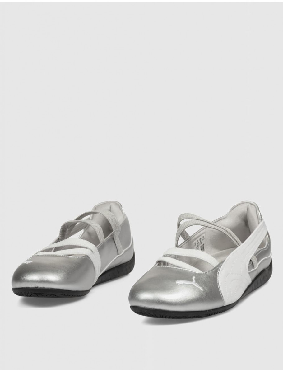 ZAPATILLA PUMA SPEEDCAT BALLET METALLIC PLATA