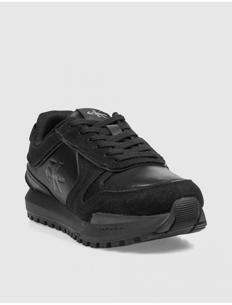 ZAPATILLA CALVIN KLEIN TOOTHY RUNNER IRREGULAR NEGRO