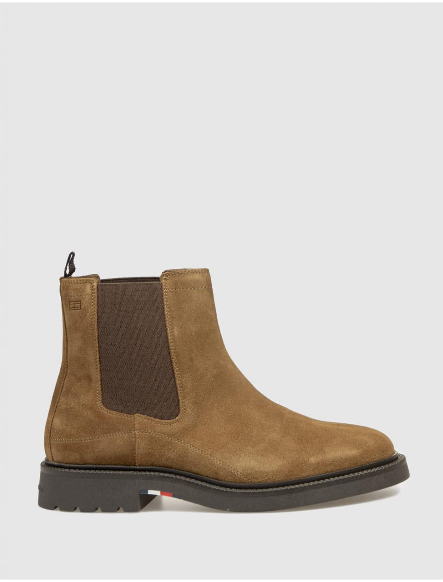 BOTiN TOMMY HILFIGER CORPORATE CASUAL SUEDE CUERO