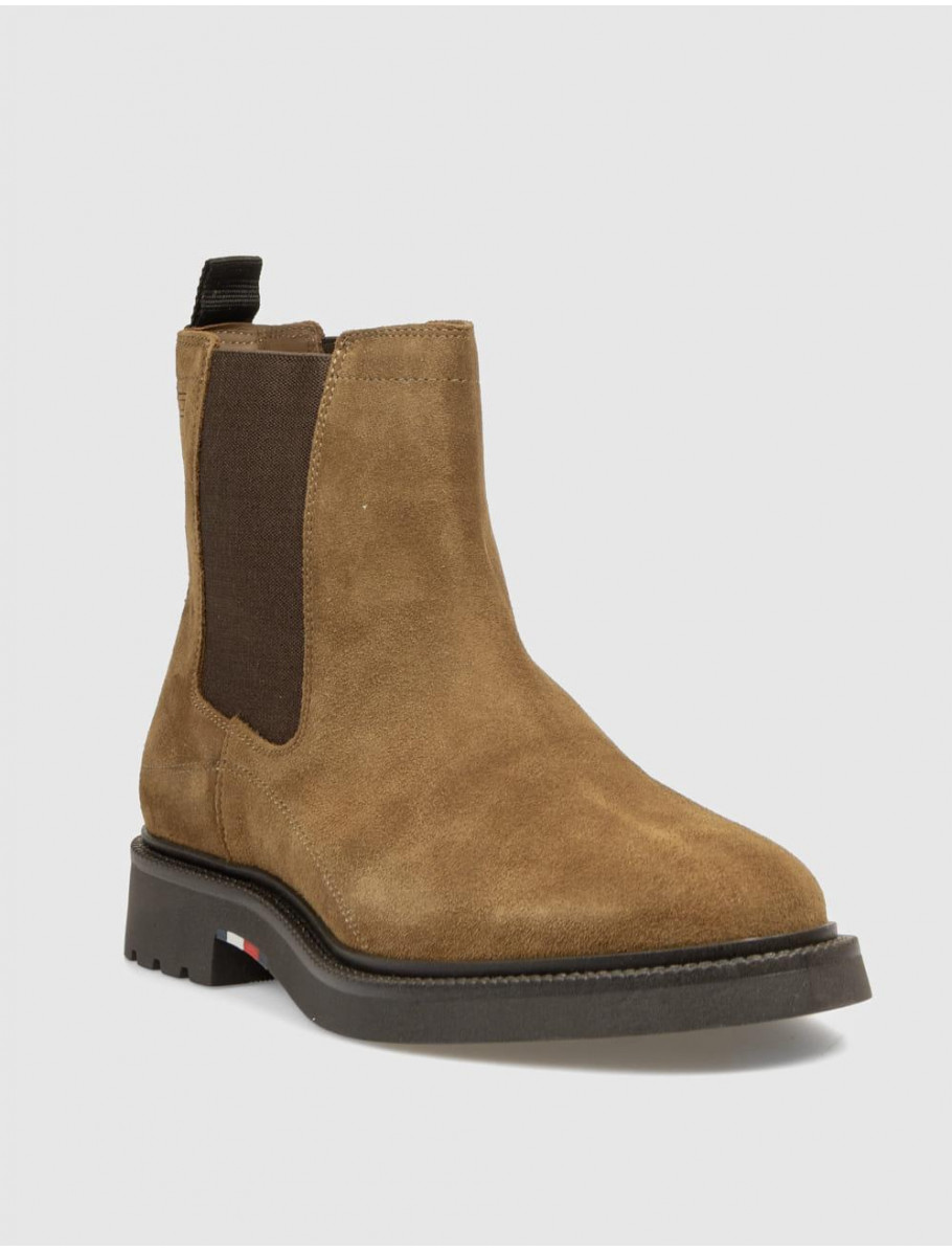BOTiN TOMMY HILFIGER CORPORATE CASUAL SUEDE CUERO