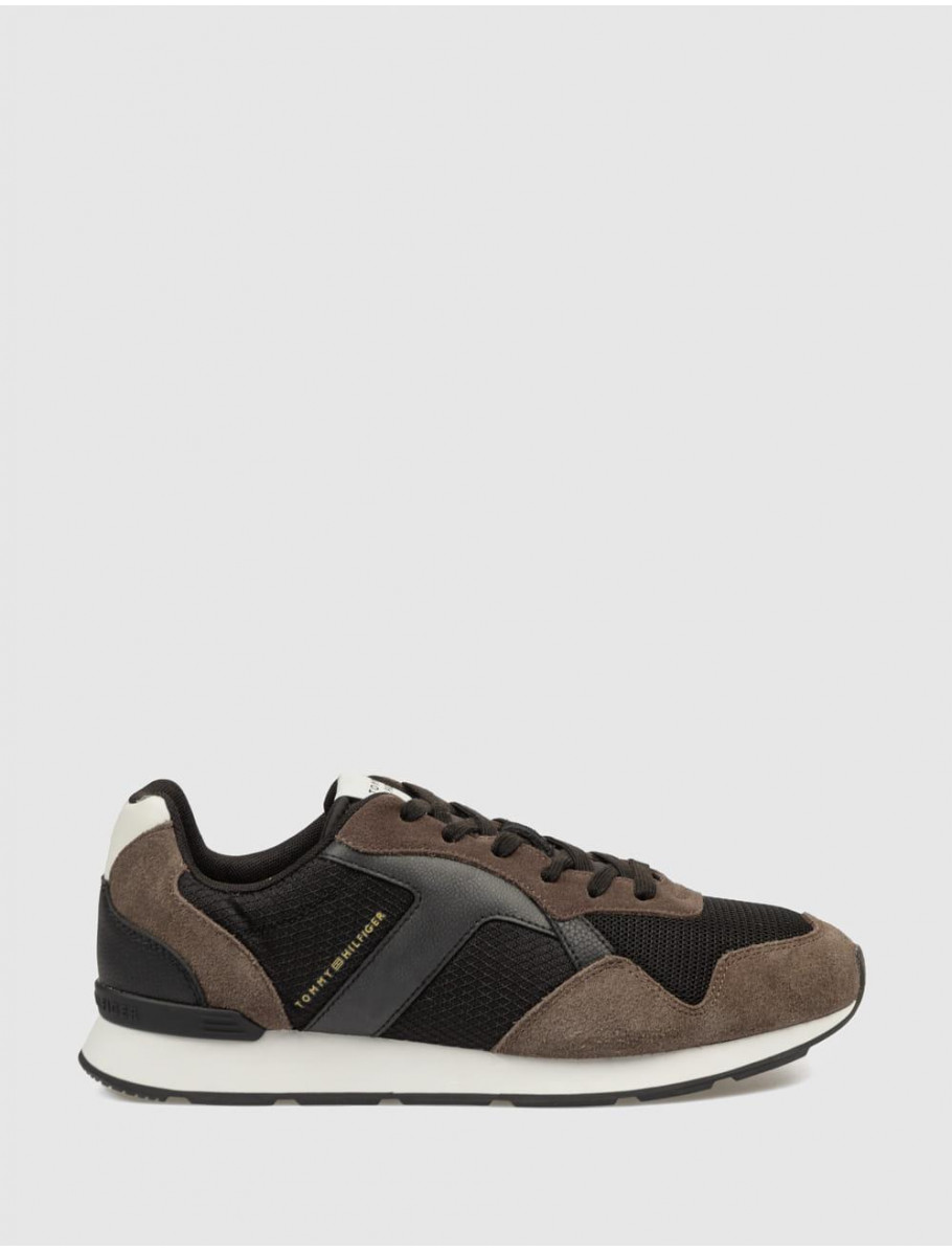 ZAPATILLA TOMMY HILFIGER T HILFIGER CORE MIX RUNNER MARRoN