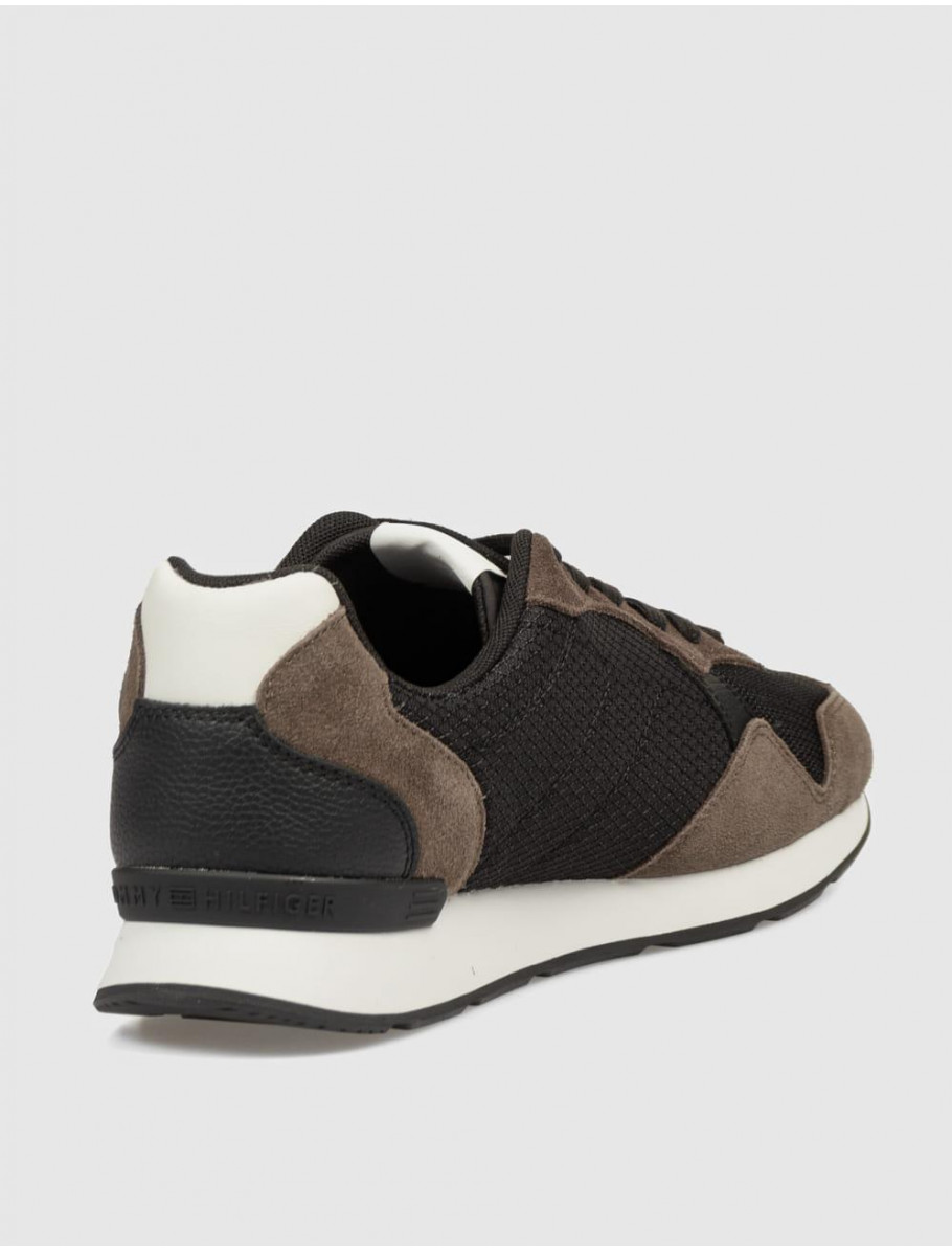 ZAPATILLA TOMMY HILFIGER T HILFIGER CORE MIX RUNNER MARRoN