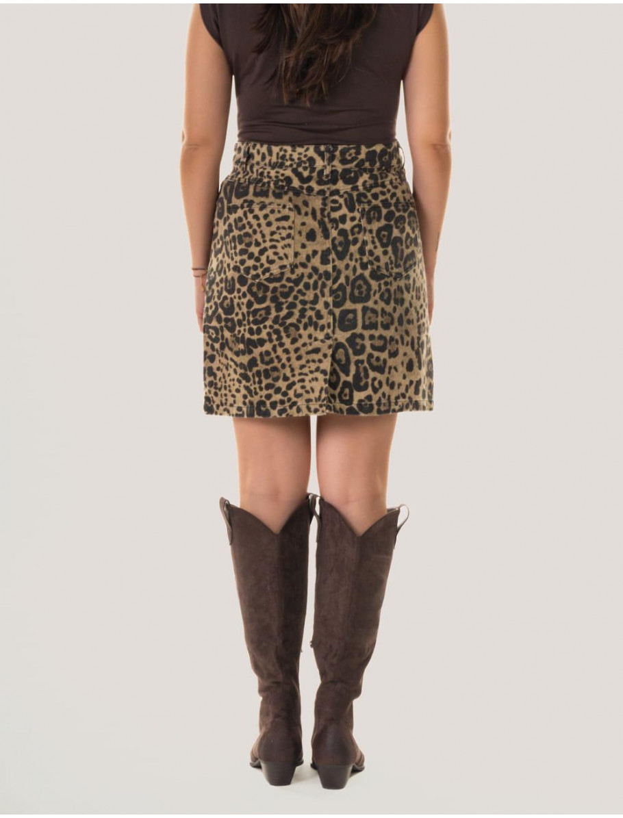 FALDA OBVIO PETTRA LEOPARDO